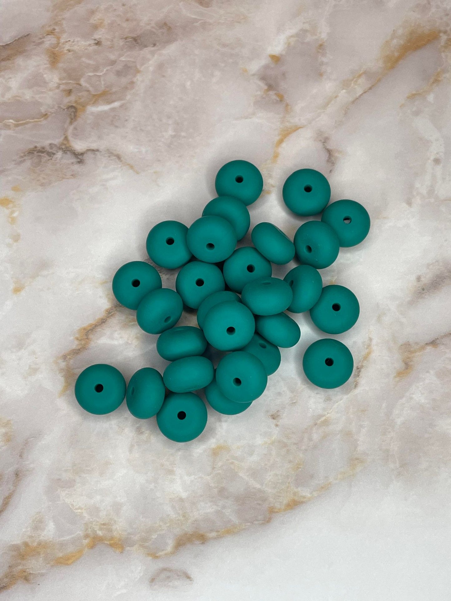 14MM ABACUS BEAD SEAWEED #28 (10ct)