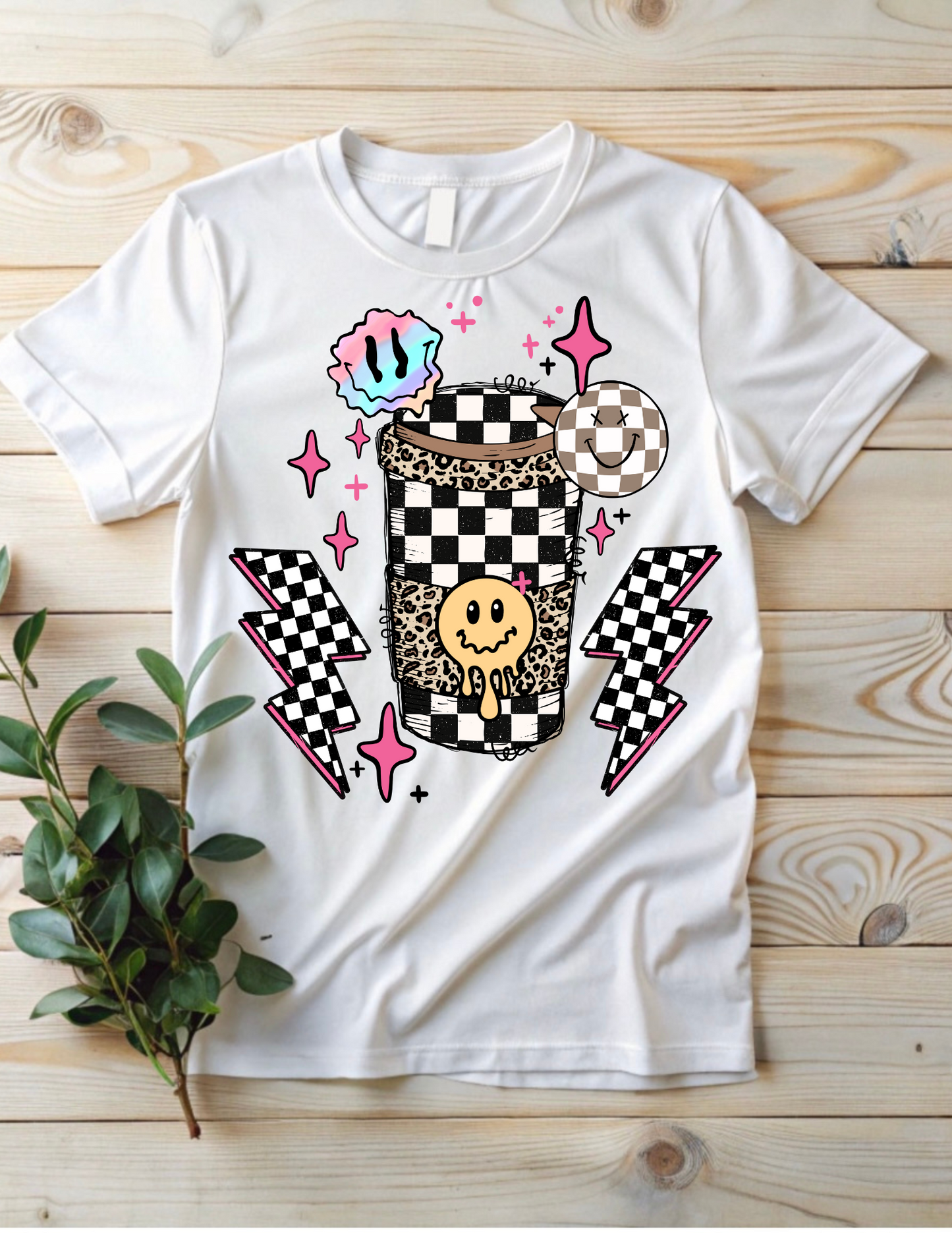 Checkered Coffee DTF