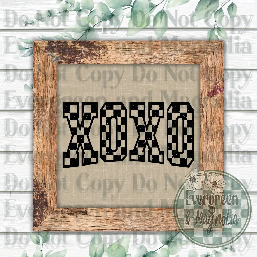 Xoxo Black Checker