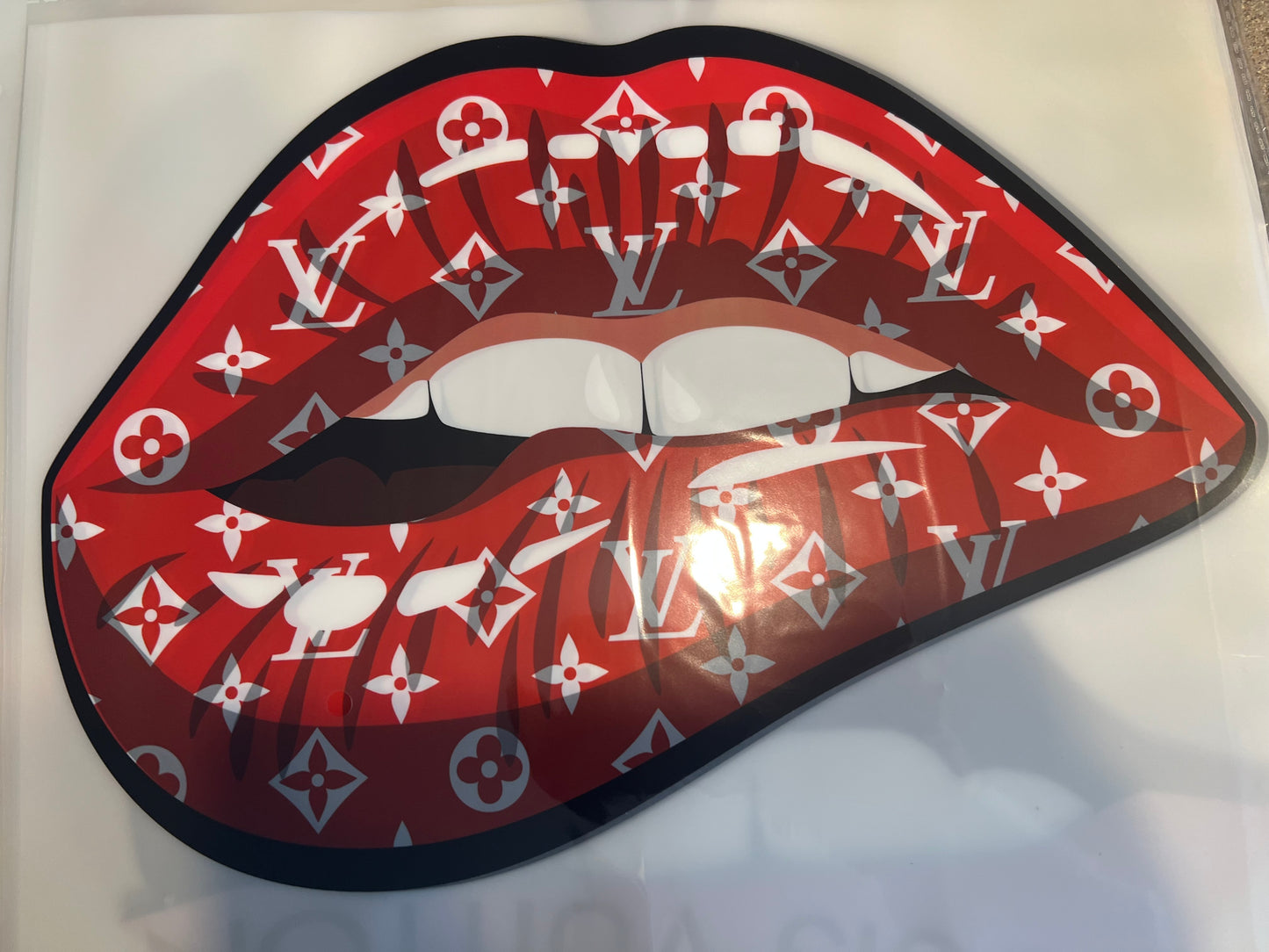Red LV Lips