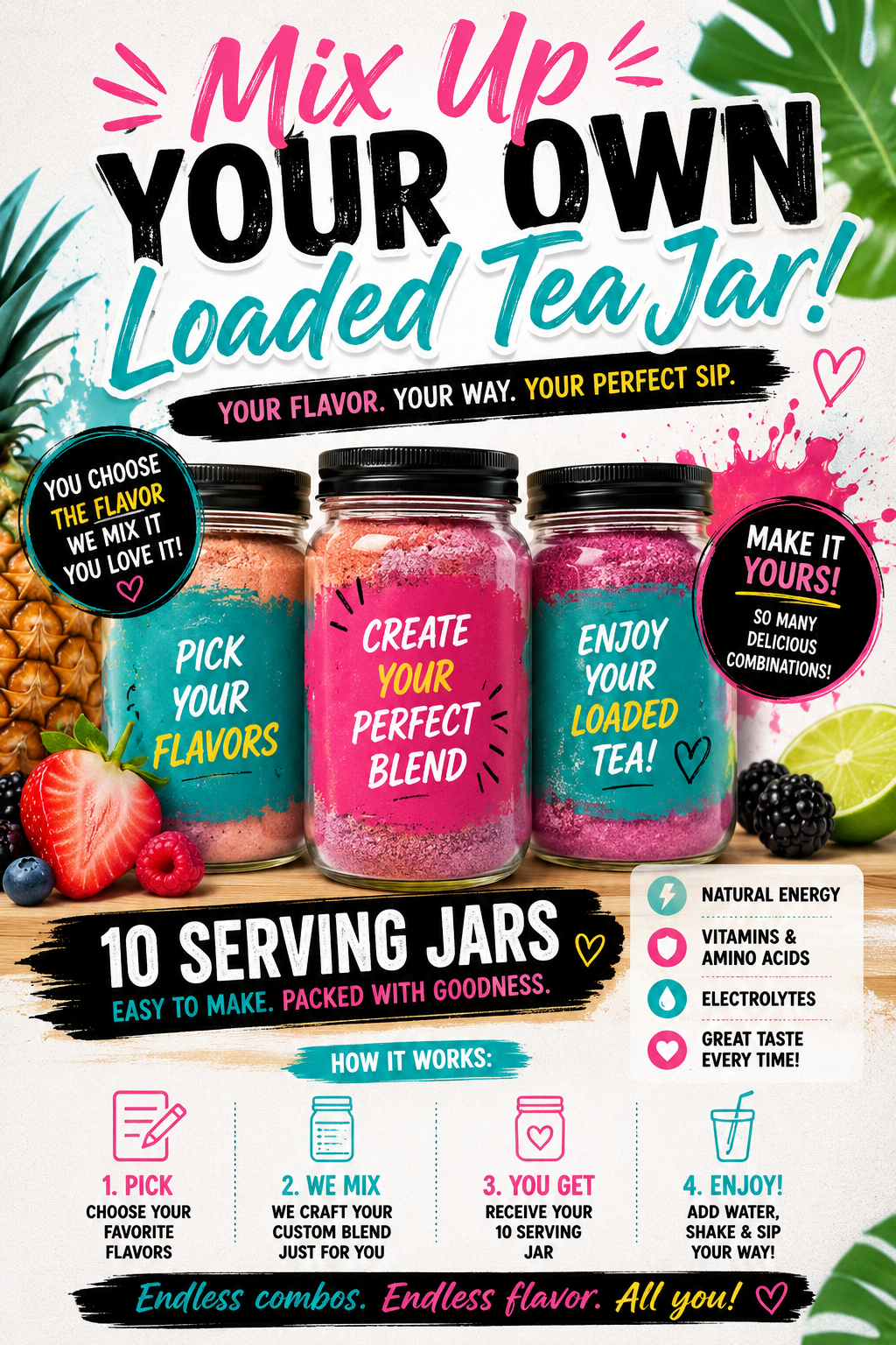 Mix Your Own Loaded Tea Jar