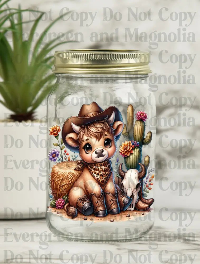 Cute Western Cow Decal Bundle