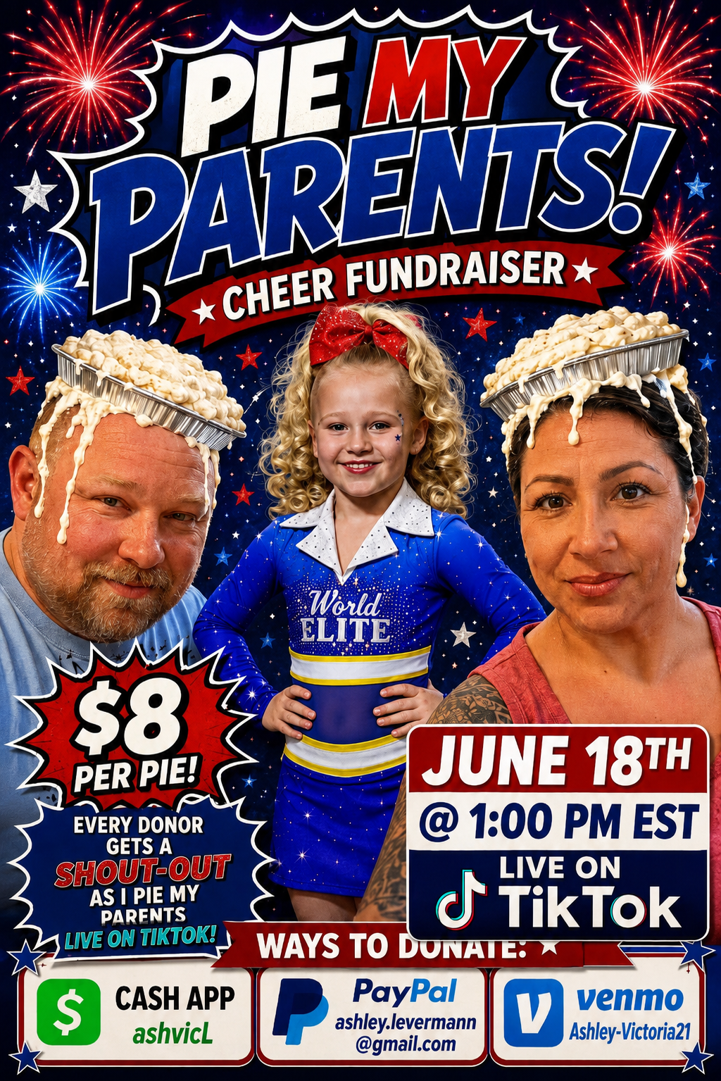 Pie my Parents Fundraiser!