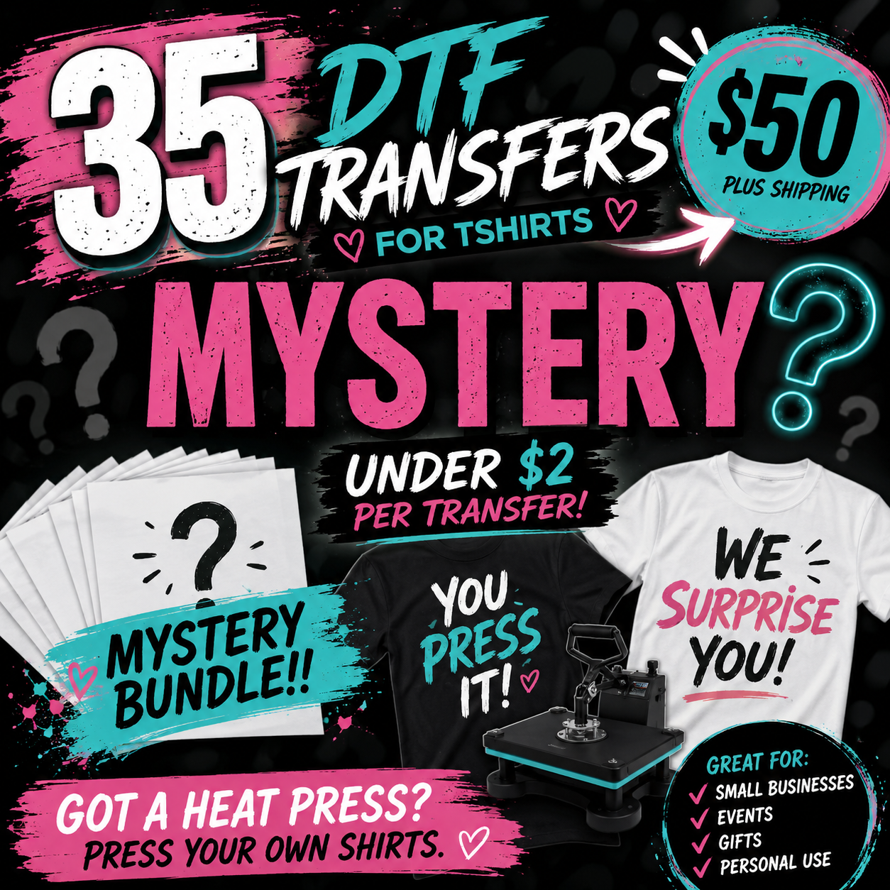 MYSTERY DTF Transfer Bundle