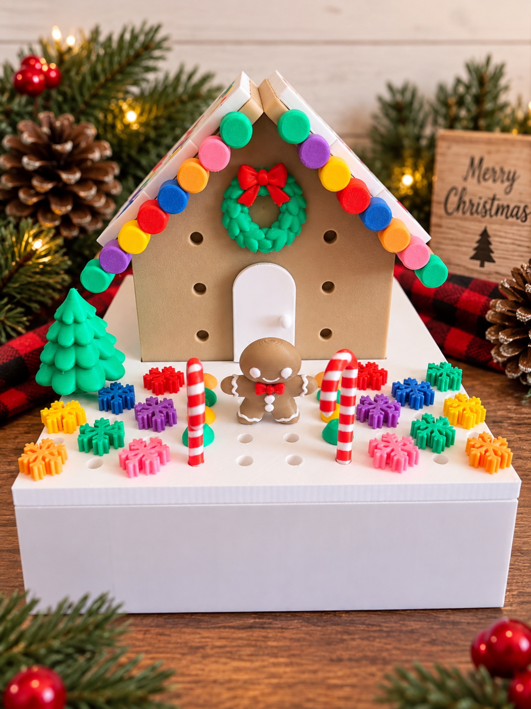 Build Your Own 3D Printed Holiday House | Haunted House or Gingerbread House Interactive Play