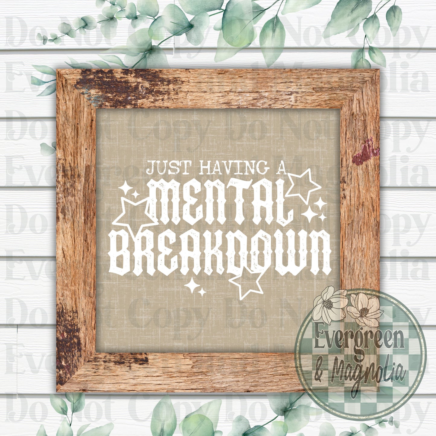 Mental breakdown (white)