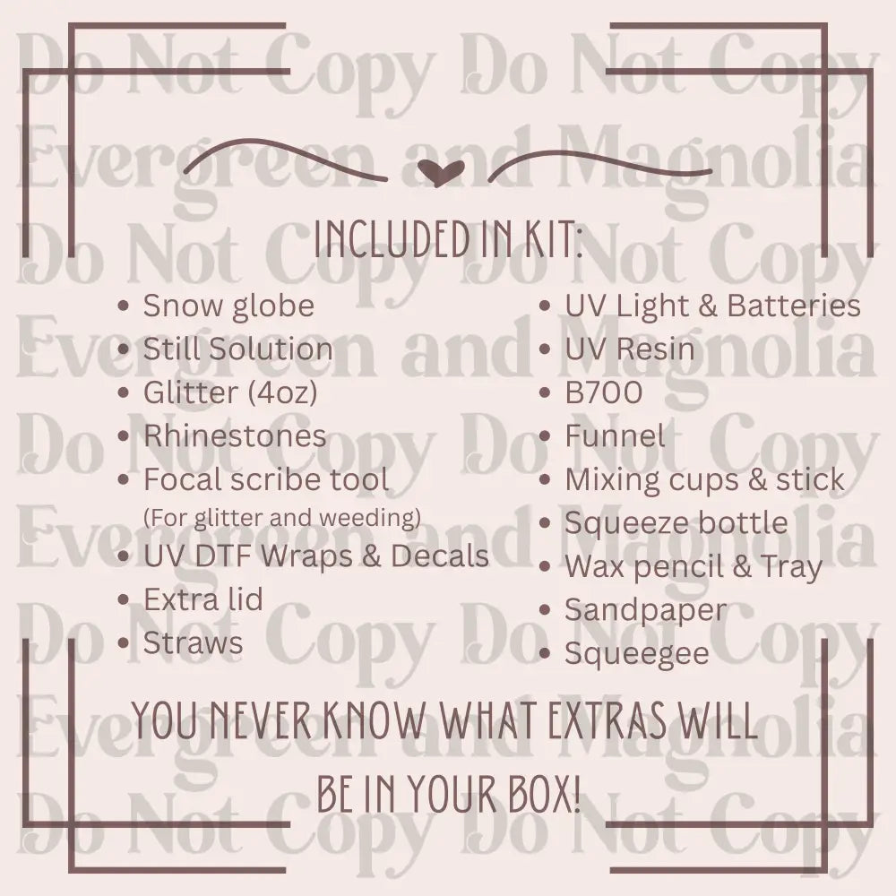 Small Business Snow Globe Kit