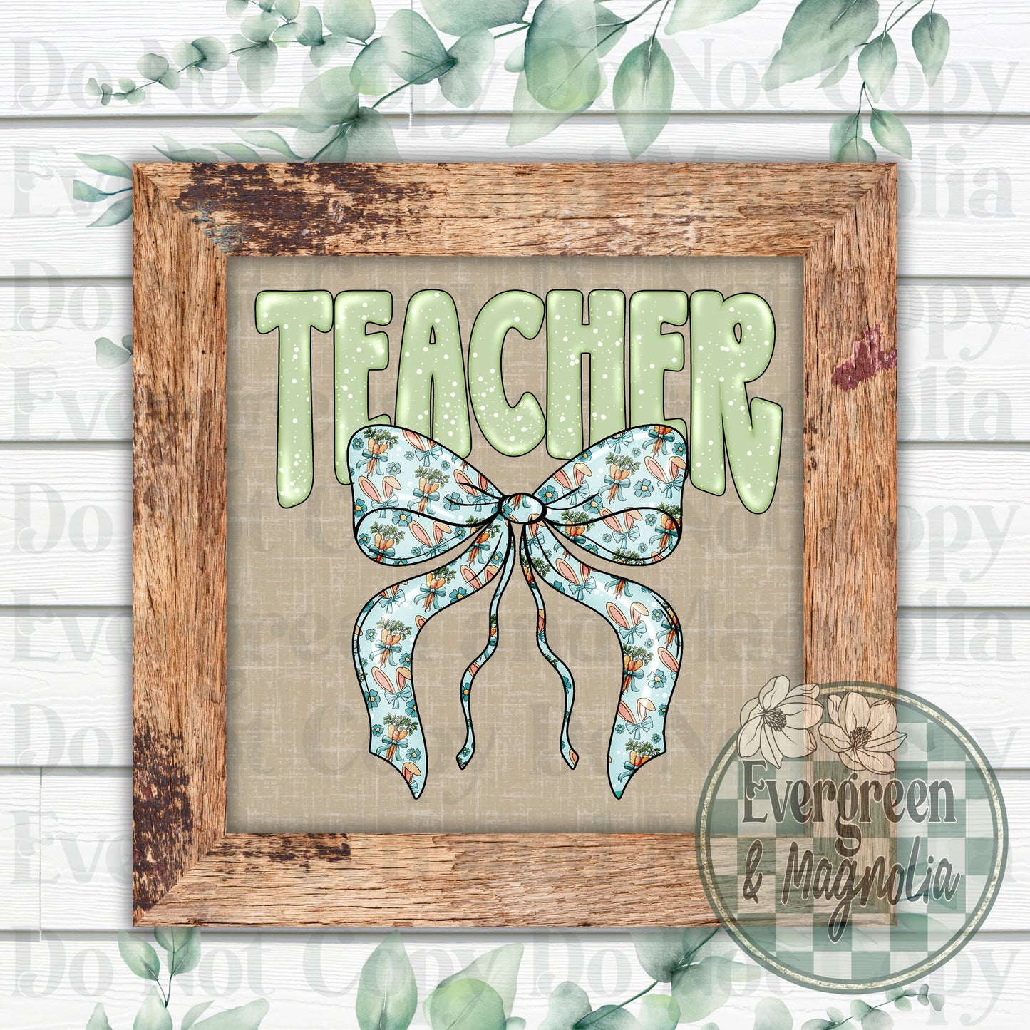 Teacher bow (green)