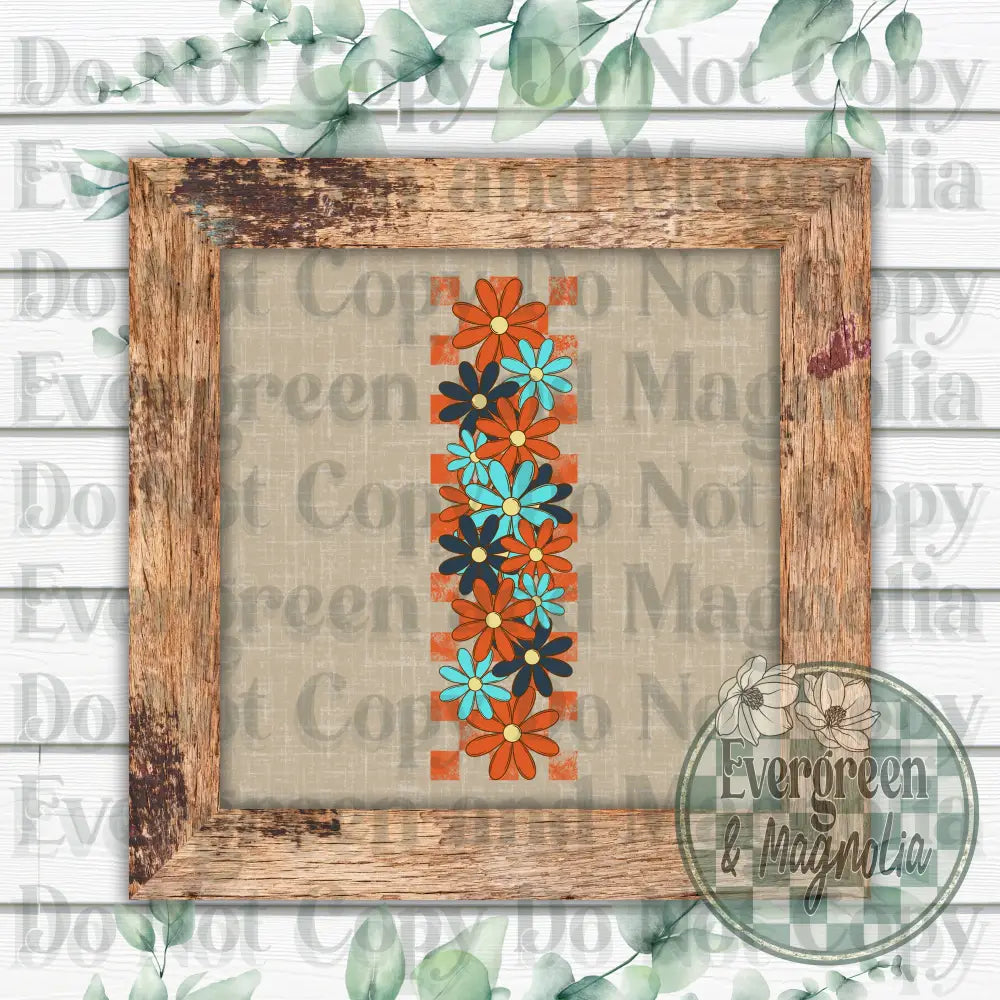 Floral orange sleeve