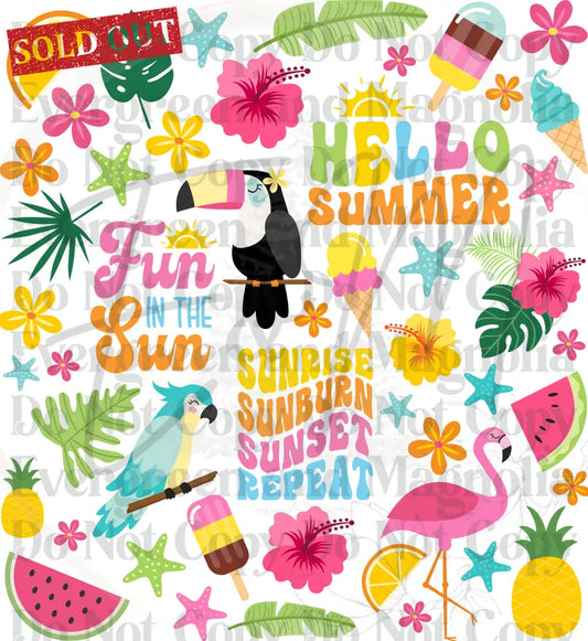 Summer Mode 11x12 Gang Sheet
