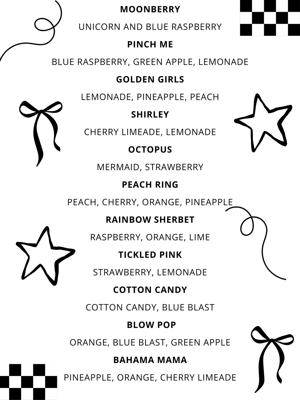 Loaded Tea 2/6 Menu