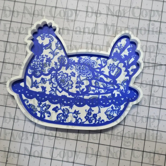 Antique hen Catch all Tray