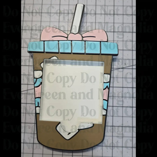 Iced coffee Post-it holder