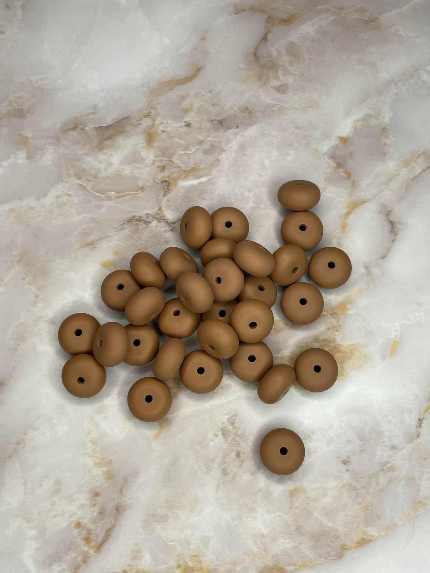 14MM ABACUS BEAD HAZELNUT #77 (10ct)