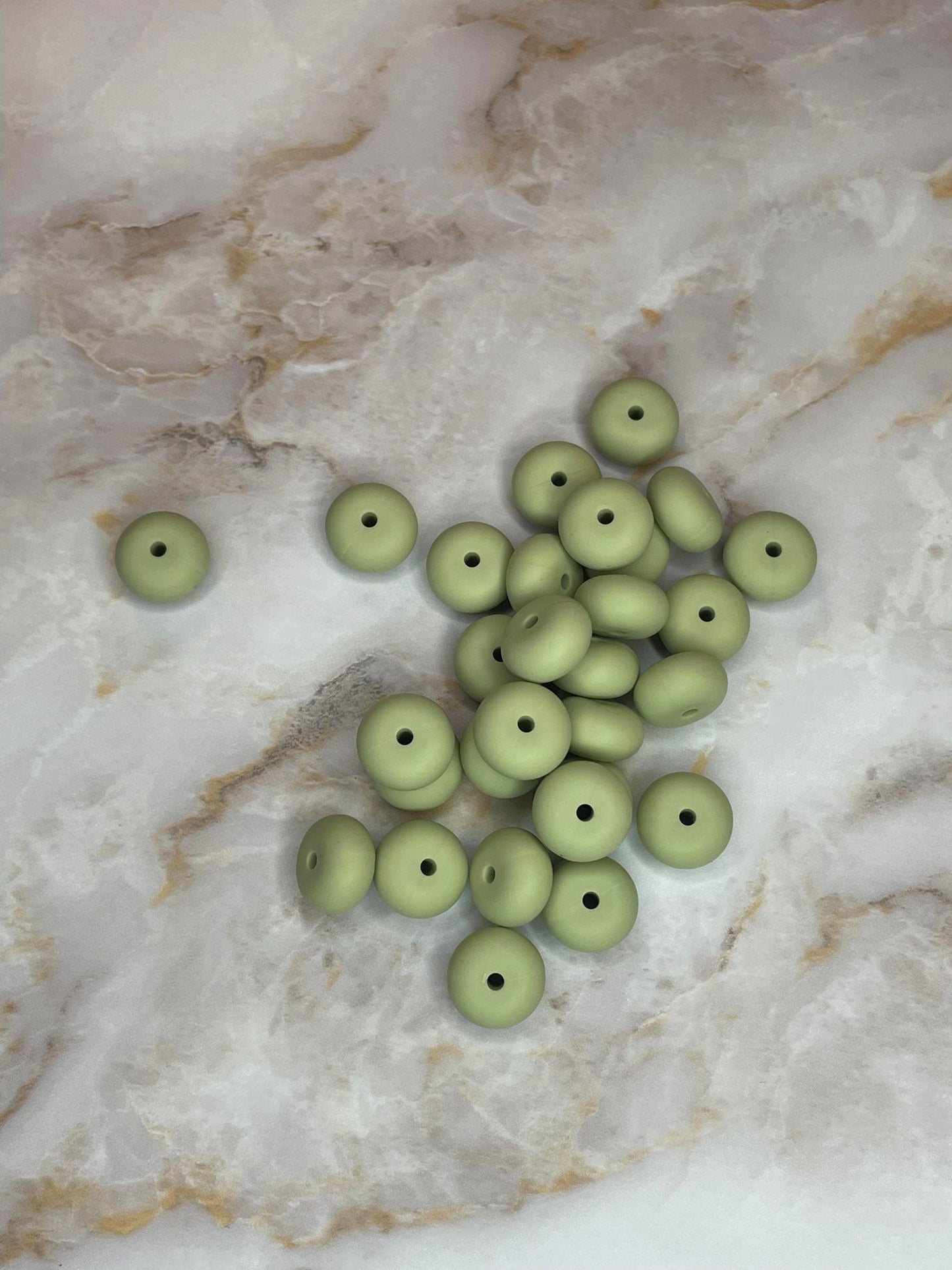 14MM ABACUS BEAD SAGE #70 (10ct)