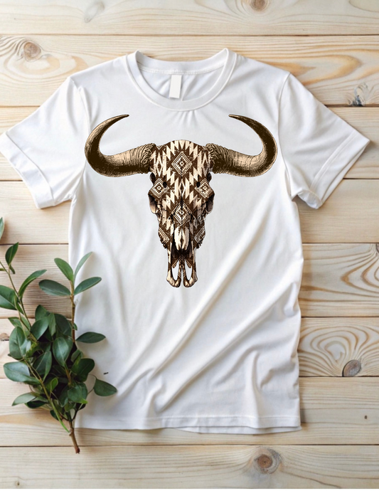 Neutral Aztec Bull Skull