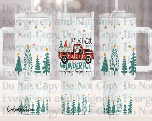 It's the most wonderful time of the year truck and trees