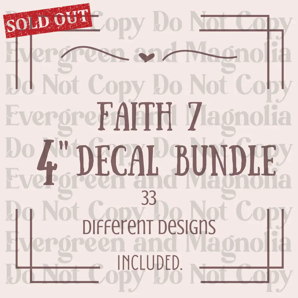 Faith Decal Bundle 7