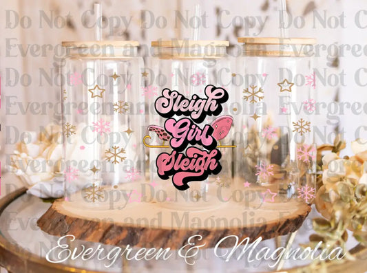 84-sleigh girl sleigh-christmas vibes-christmas retro