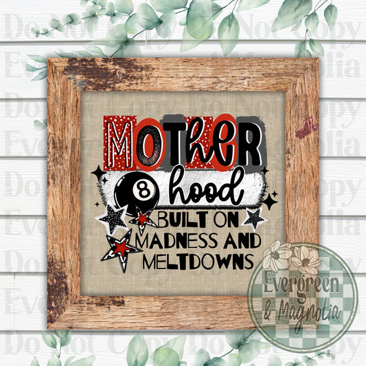 8 ball motherhood madness (black)