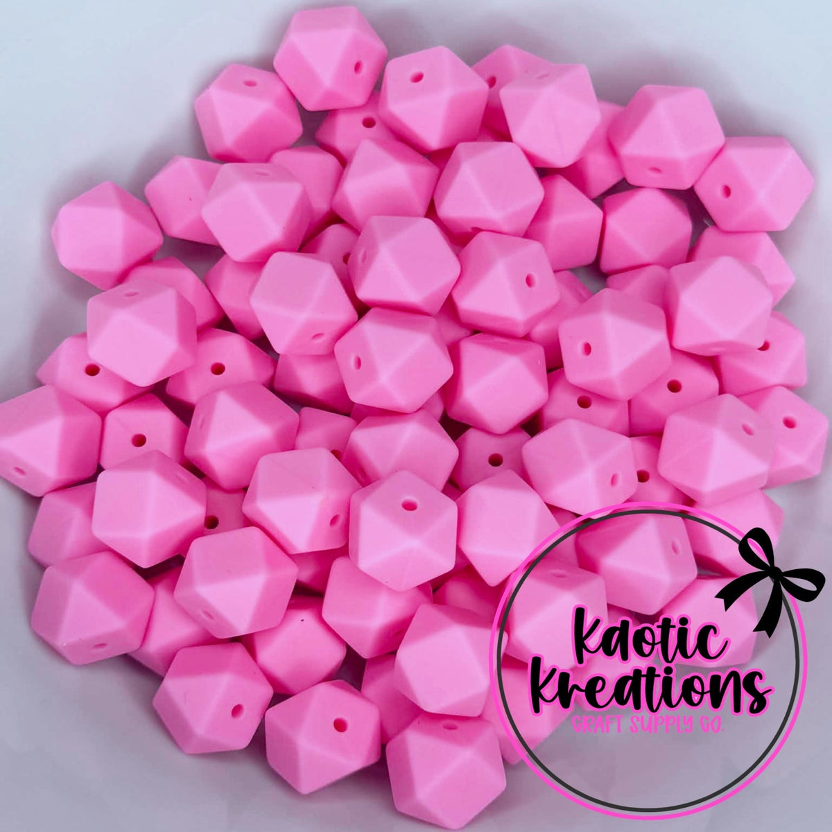 14MM HEXAGON BUBBLEGUM #89 (10ct)