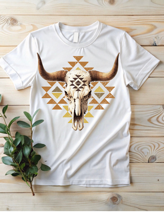 Aztec Bull Skull