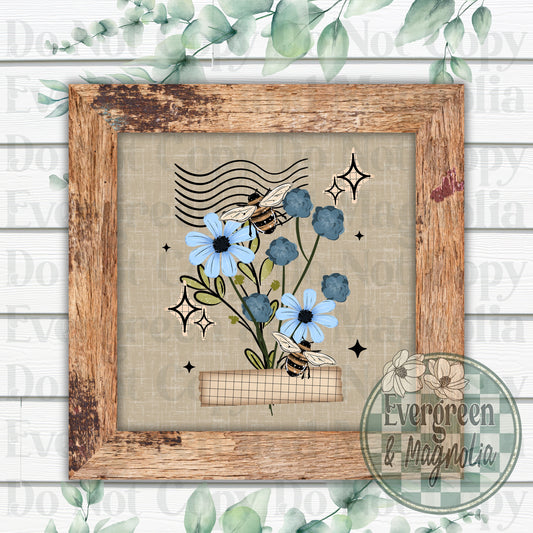 Blue Florals