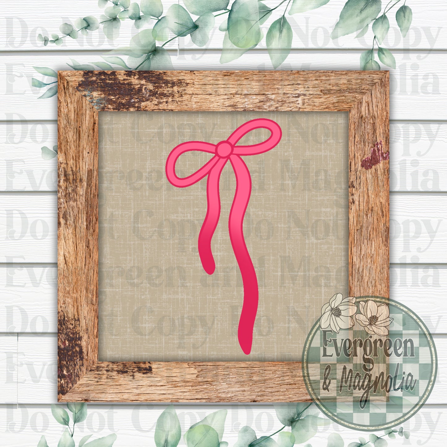 Pink bow