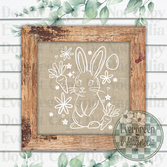 Bunny sing (white)