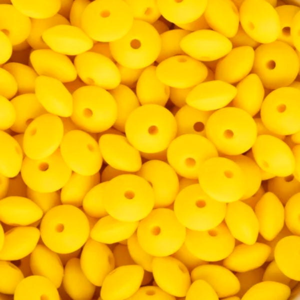#200 12MM LENTIL DAFFODIL YELLOW (10ct)