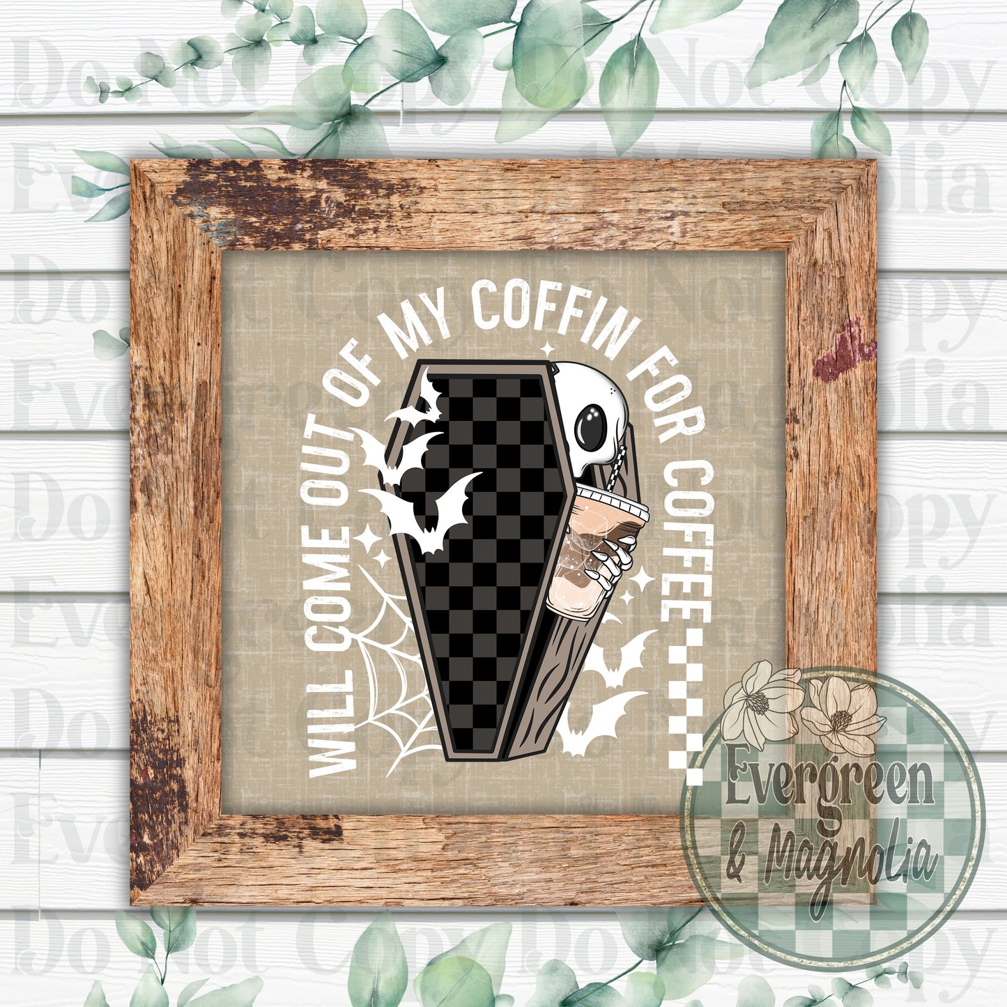 Coffin coffee (white)