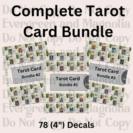 Skelly Tarot Card Bundles 4" Decals