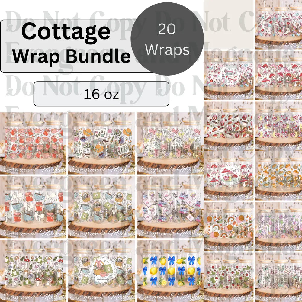 Cottage Bundle 16oz wraps *All 20 wraps included