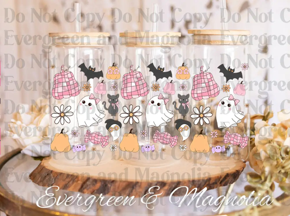 Cute Halloween 16oz UvDTF Wrap Bundle