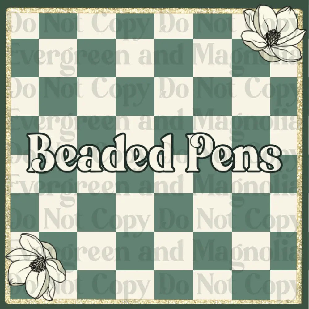 Beaded pens
