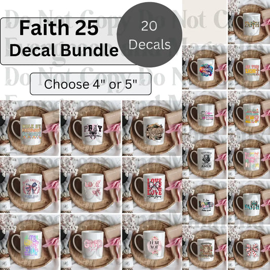 Faith 25 Decal bundle *20 decals included