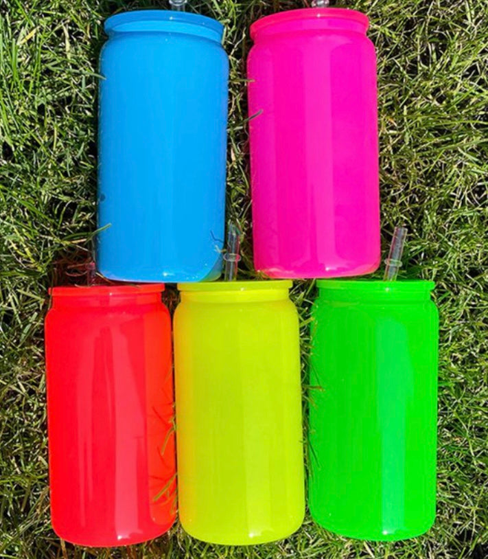 NEON 16OZ Glass Tumbler