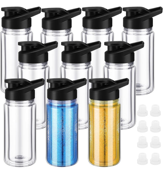 10oz Snow Globe Water Bottle