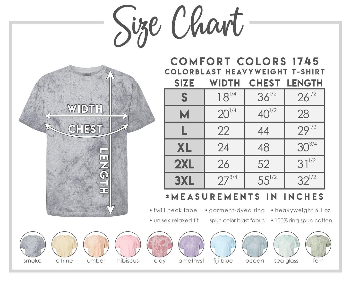 Comfort Colors - Unisex Heavyweight Color Blast T-Shirt (S-XL)