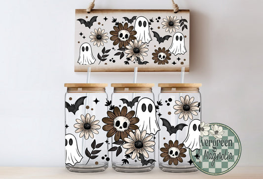 Ghost Skull Florals