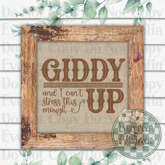 Giddy up (brown)