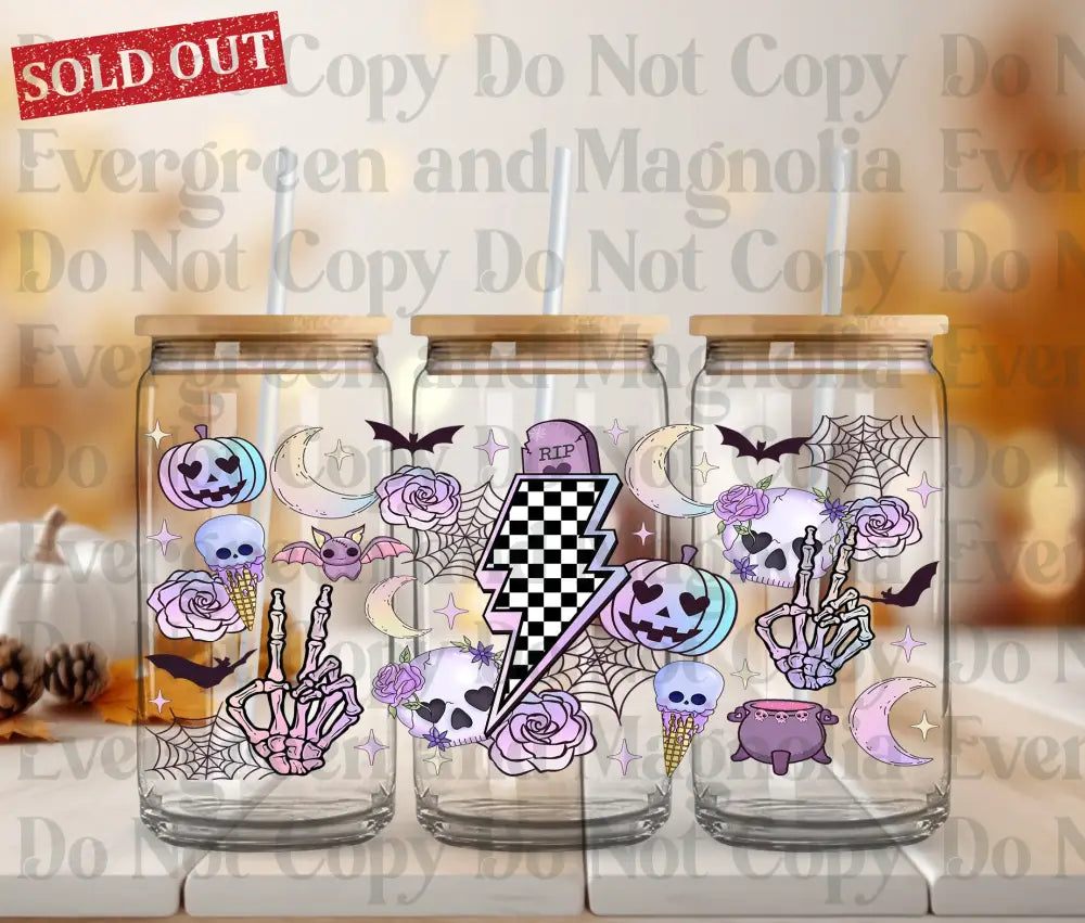 Hippy Halloween 16oz UvDTF Wrap Bundle