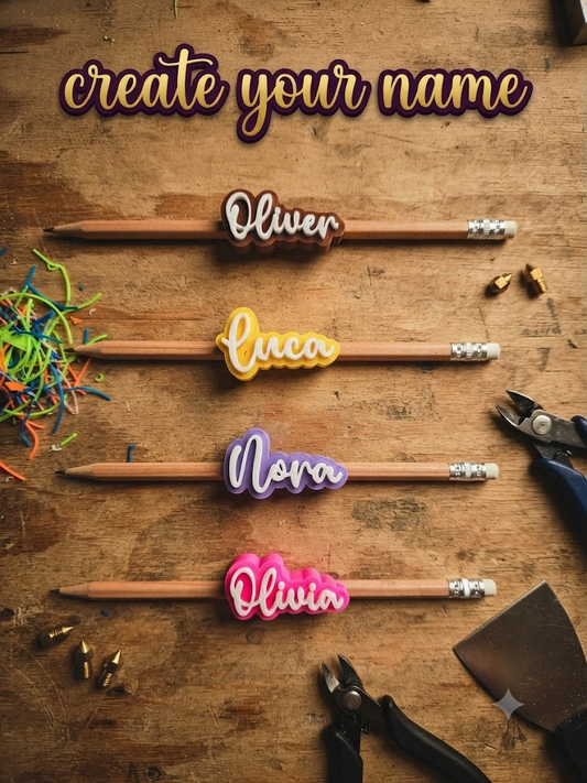 Customizable Name Pencil Charm