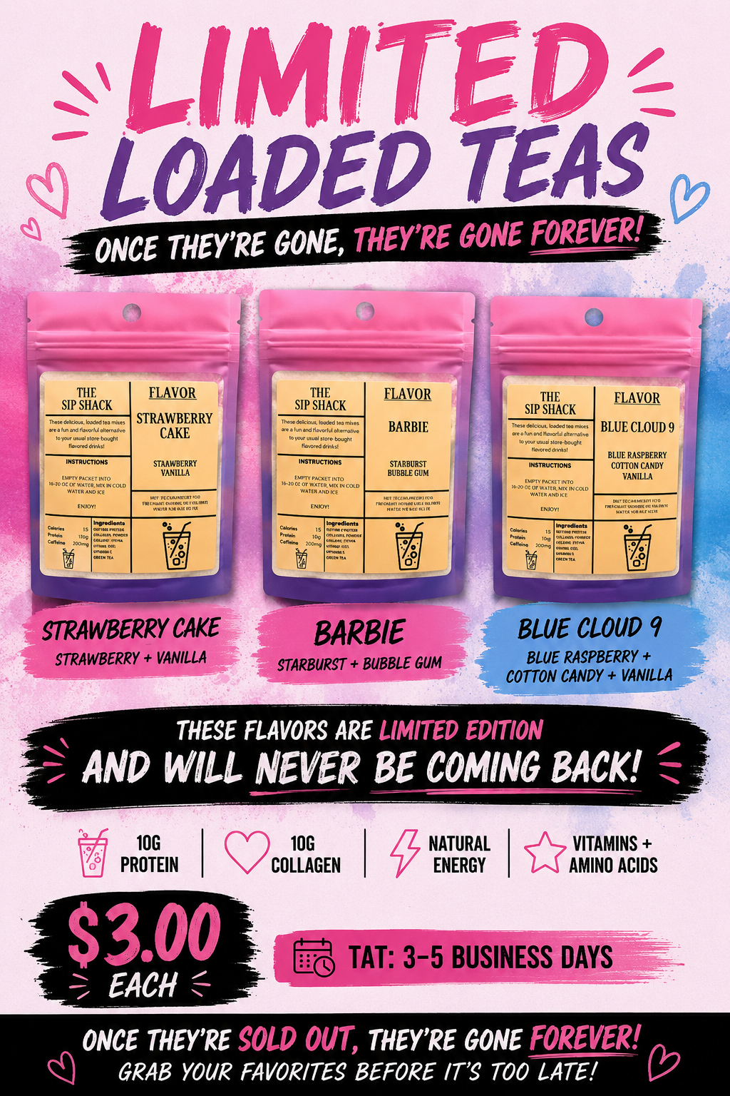 LIMITED Loaded Teas