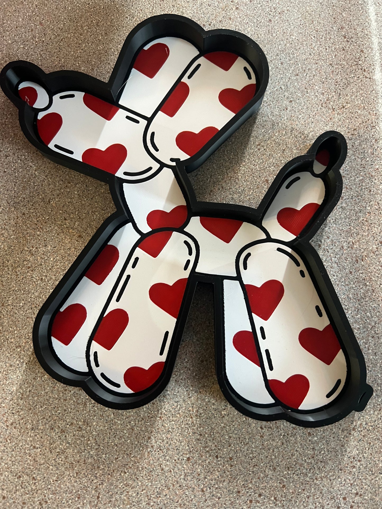 Balloon Dog Heart Tray
