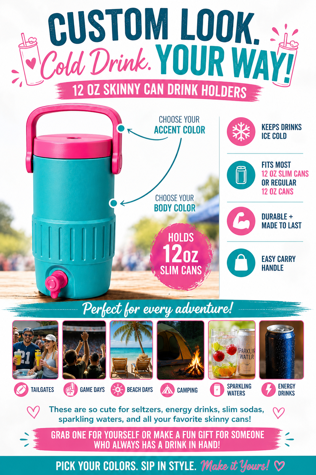 12oz Slim or Regular Can Holder