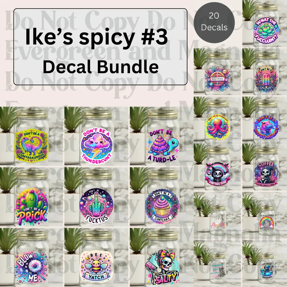 Ike's Spicy #3 DECAL BUNDLE