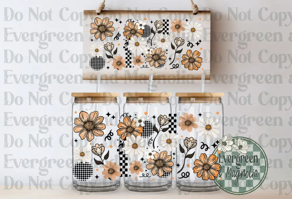 Orange Floral