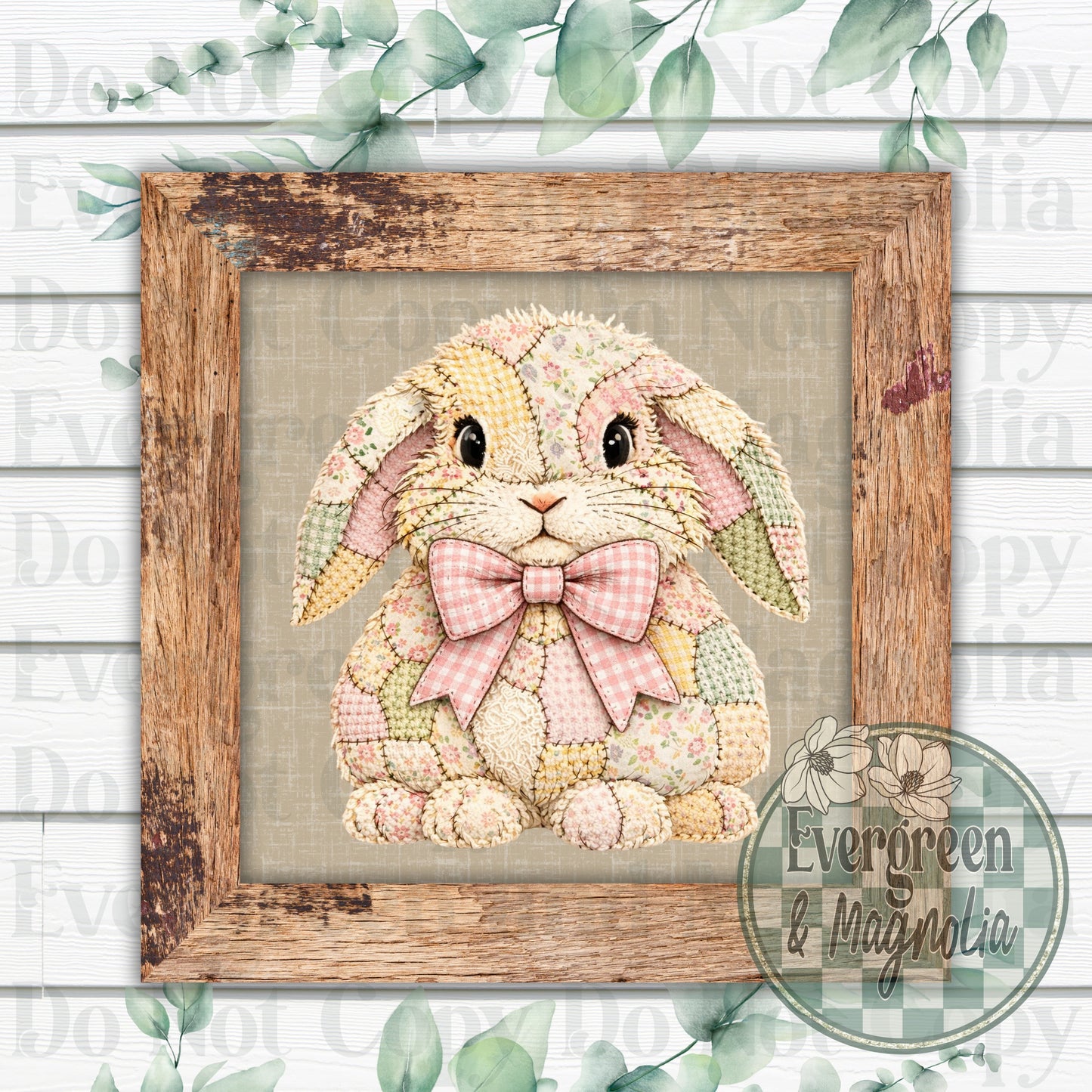 Patchwork Plush Bunny