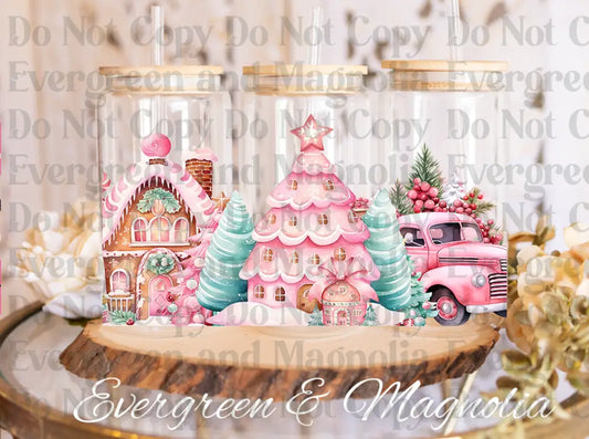 Pink Christmas Tree - Christmas Truck